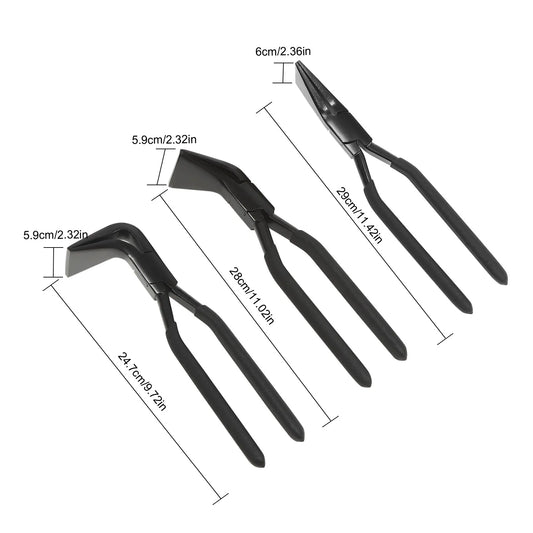 3 Piece Metal Bending Pliers Set For DIY Sheet Metal