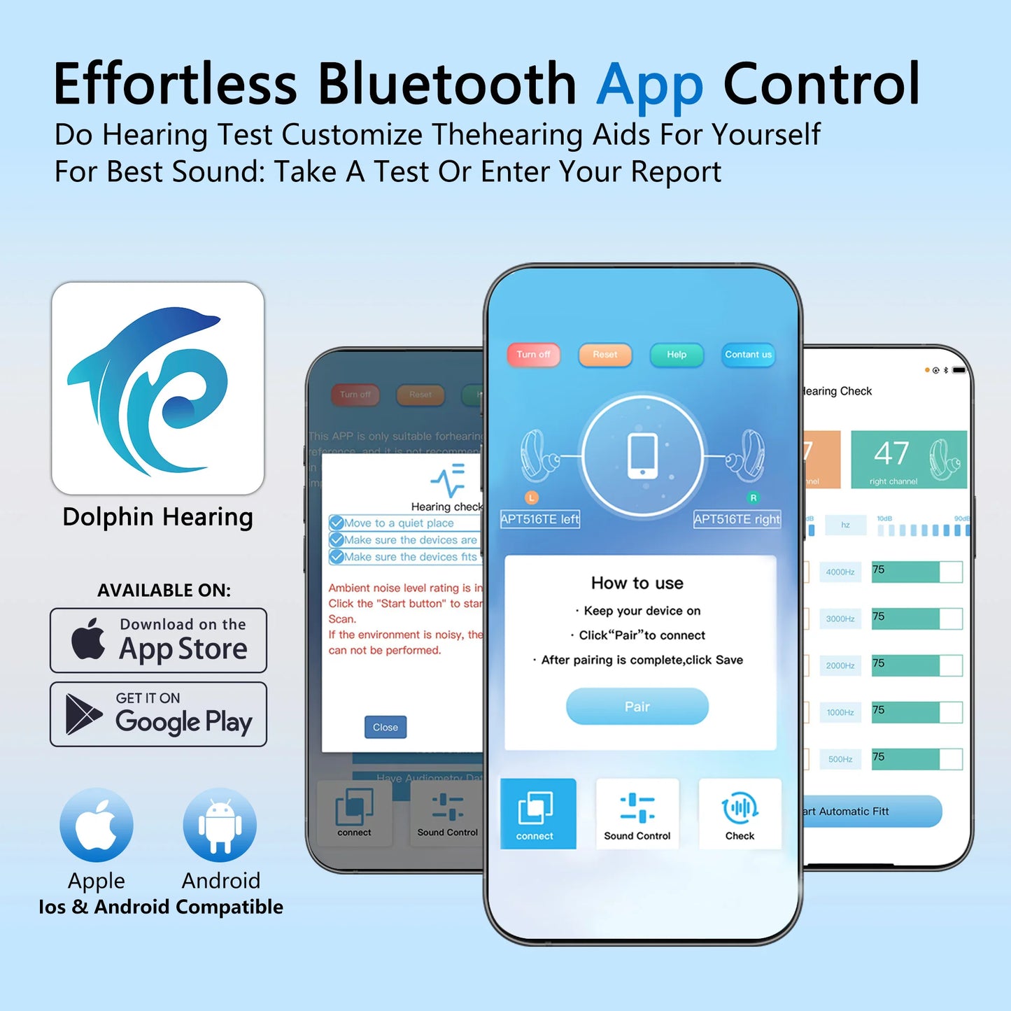 Zepau Rechargeable Hearing Aids For Seniors With Noise Cancelling App Control