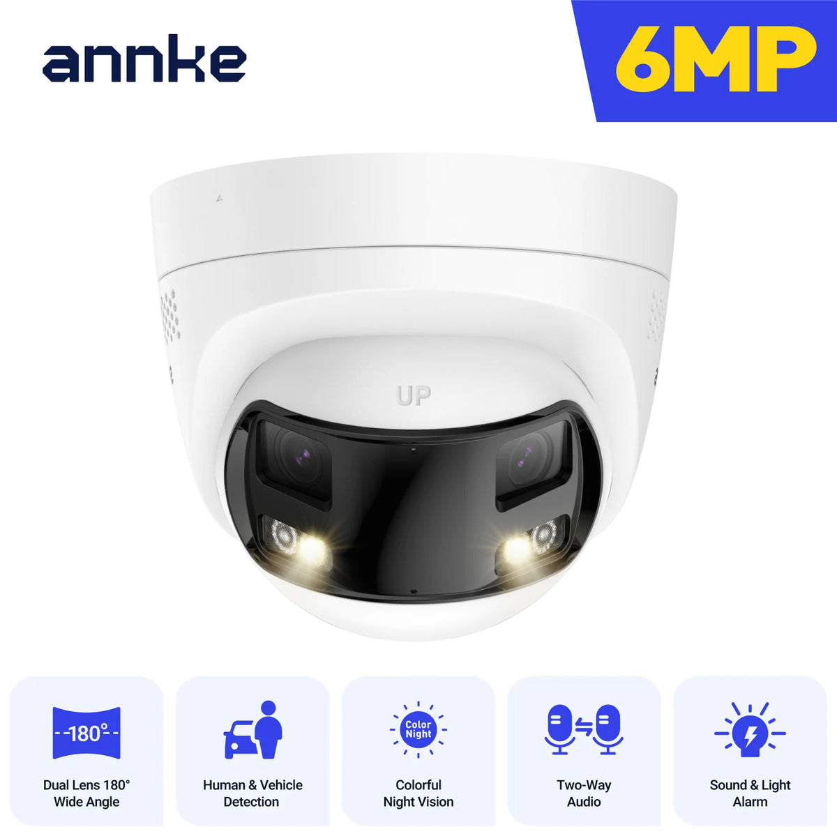 ANNKE Smart Home Dual Lens Outdoor PoE Security Camera