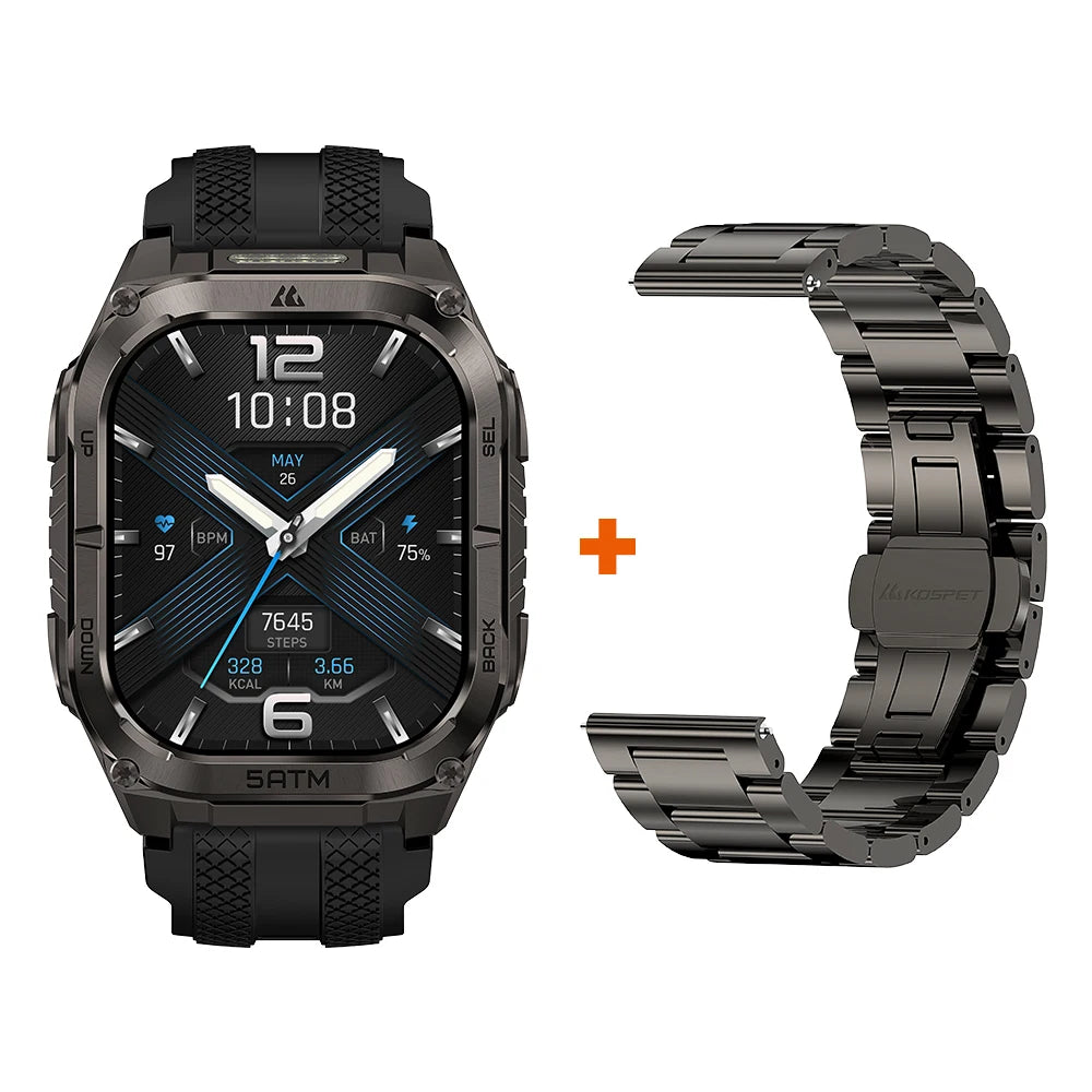 Kospe Tank M4C Advanced GPS Smartwatch For Men Health Tracking