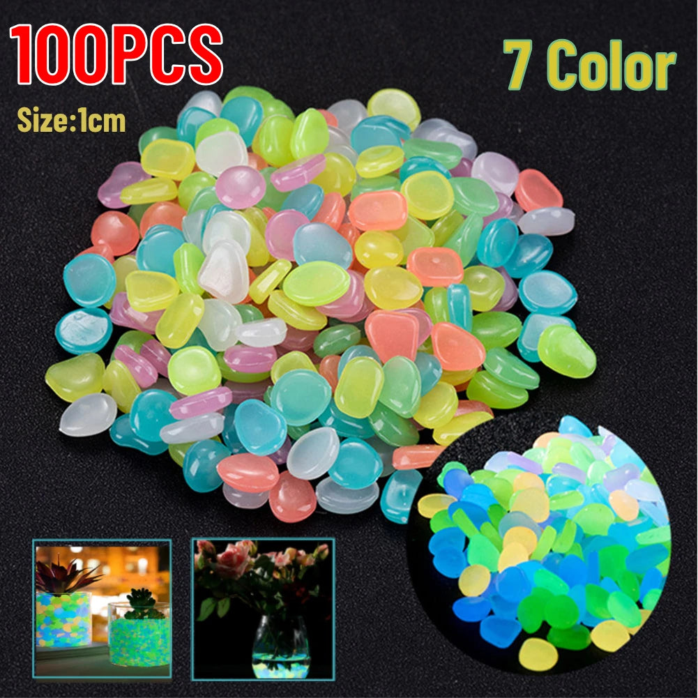 APWIKOGER Glow In The Dark Garden Pebbles For Yard Pathways