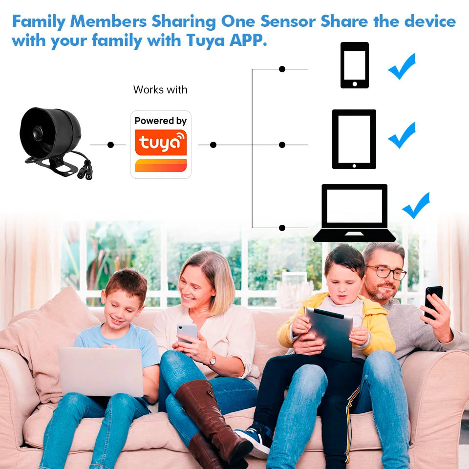 KERUI Smart WiFi Home Security Alarm System With Door Sensors
