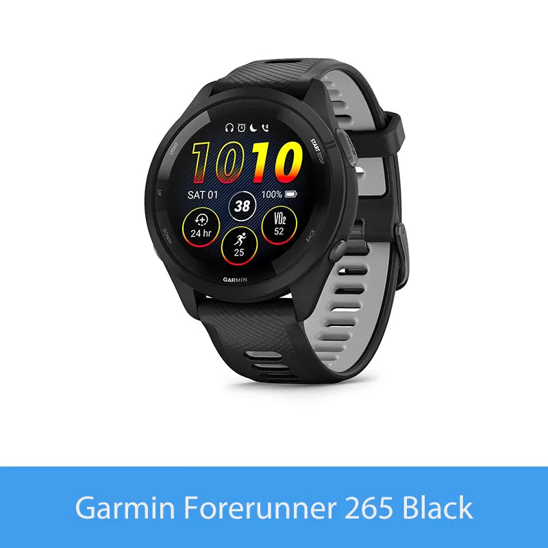 Garmin Forerunner 265 GPS Smartwatch Heart Rate Monitoring AMOLED Display