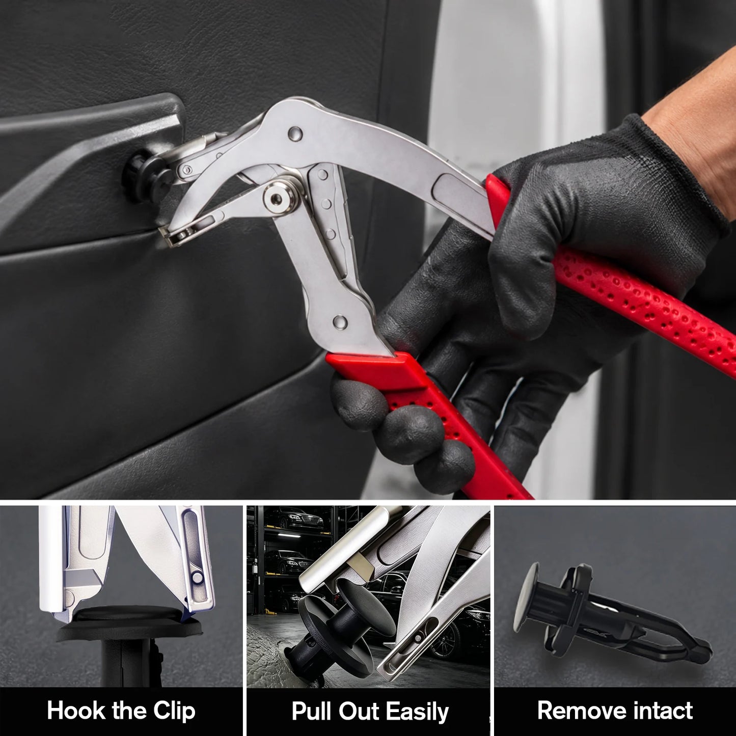 Car Clip Pliers With 40 Fasteners Kit For Automotive Repair