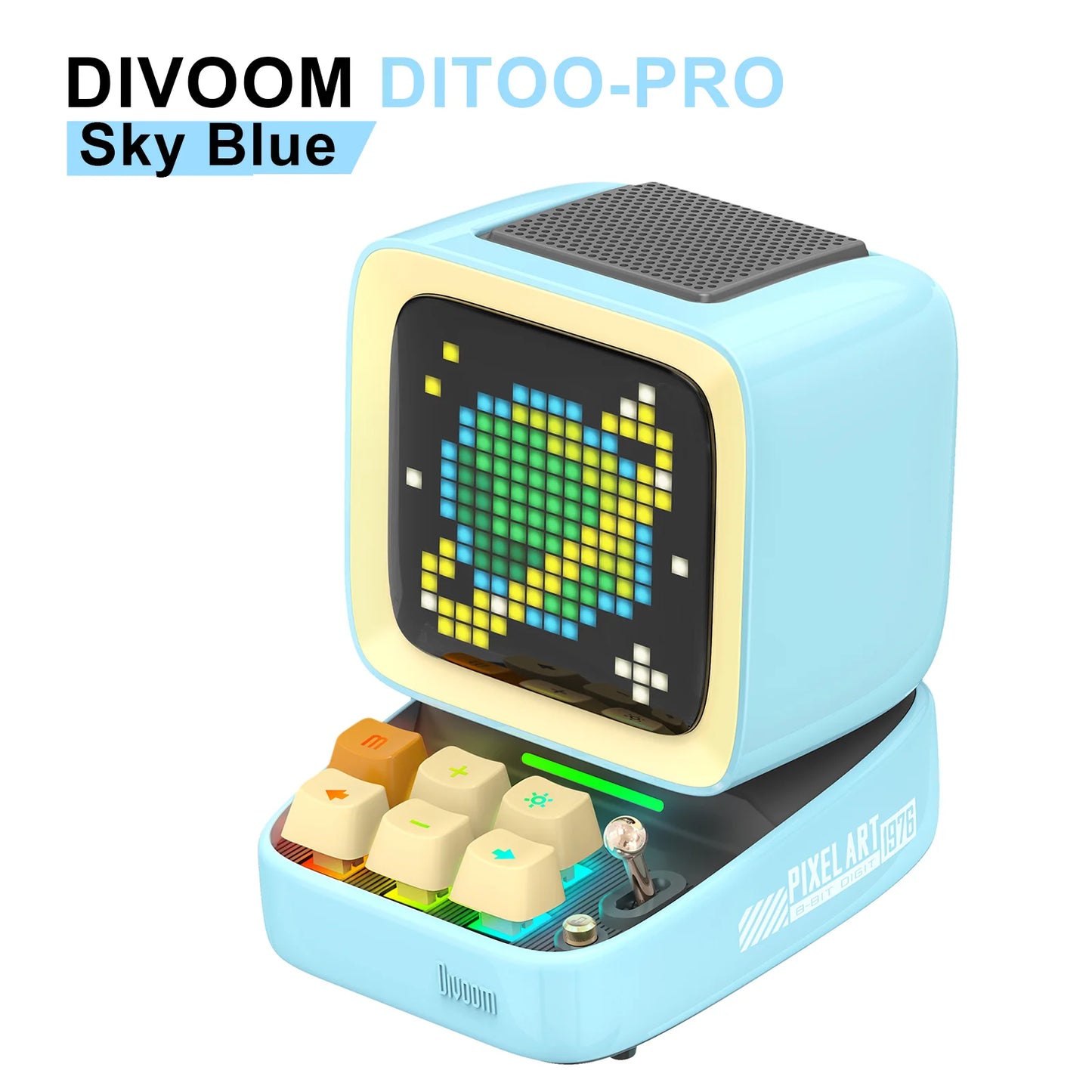 Divoom Ditoo-Pro Speaker Mini Retro Pixel Art Bluetooth Portable Alarm Clock DIY LED Display Board Cute Gift Vintage 블루 투 스 화자