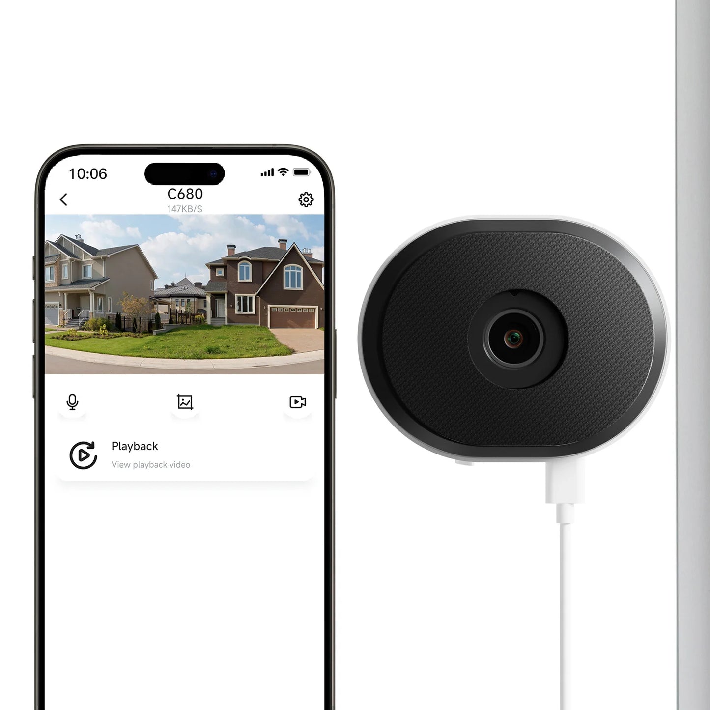 ZOSI 2K Window Security Camera AI Detection Night Vision WiFi