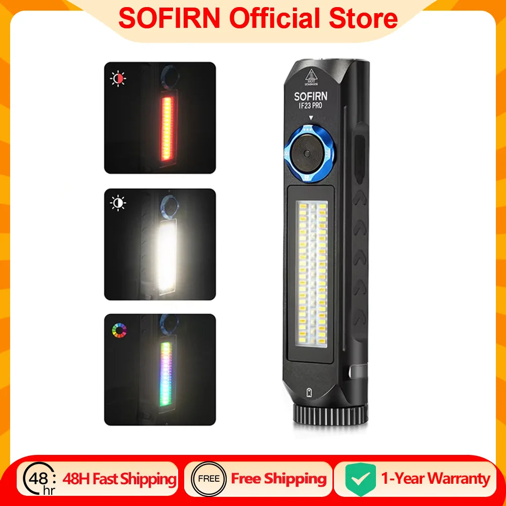 Sofirn IF23 PRO LED Flashlight 5000 Lumen USB C Torch