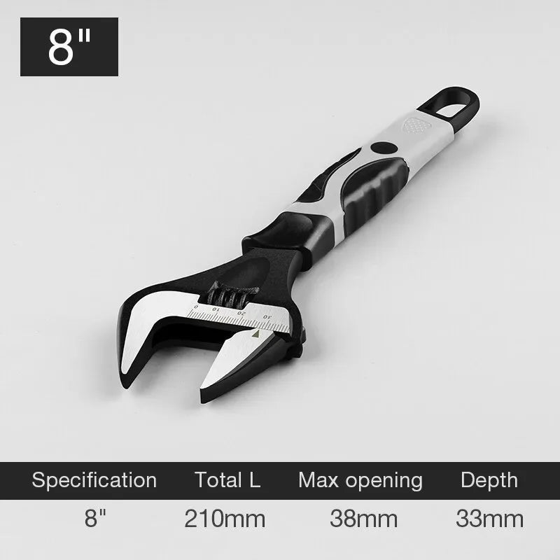 Adjustable Universal Spanner Nut Wrench Multipurpose Chrome Vanadium Tool