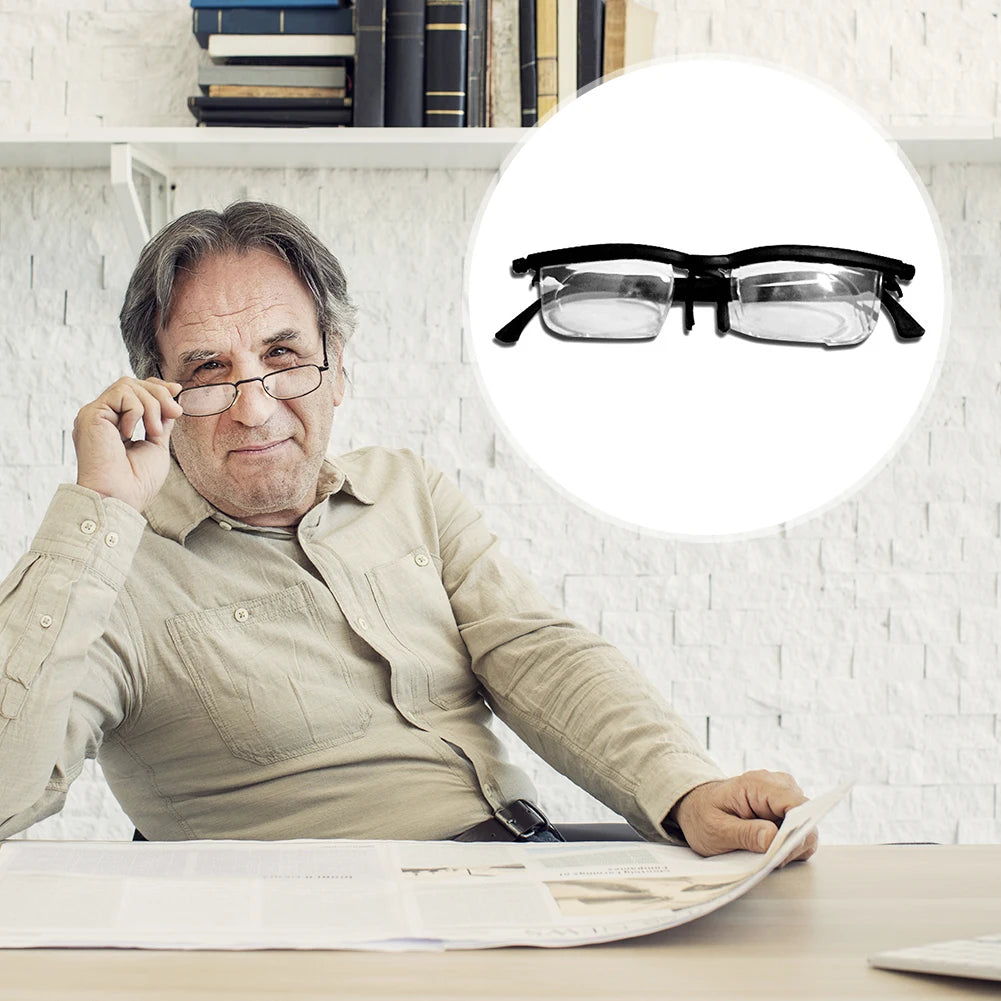 APWIKOGER Focus Adjustable Glasses With Flexible Diopter Control Eyeglasses
