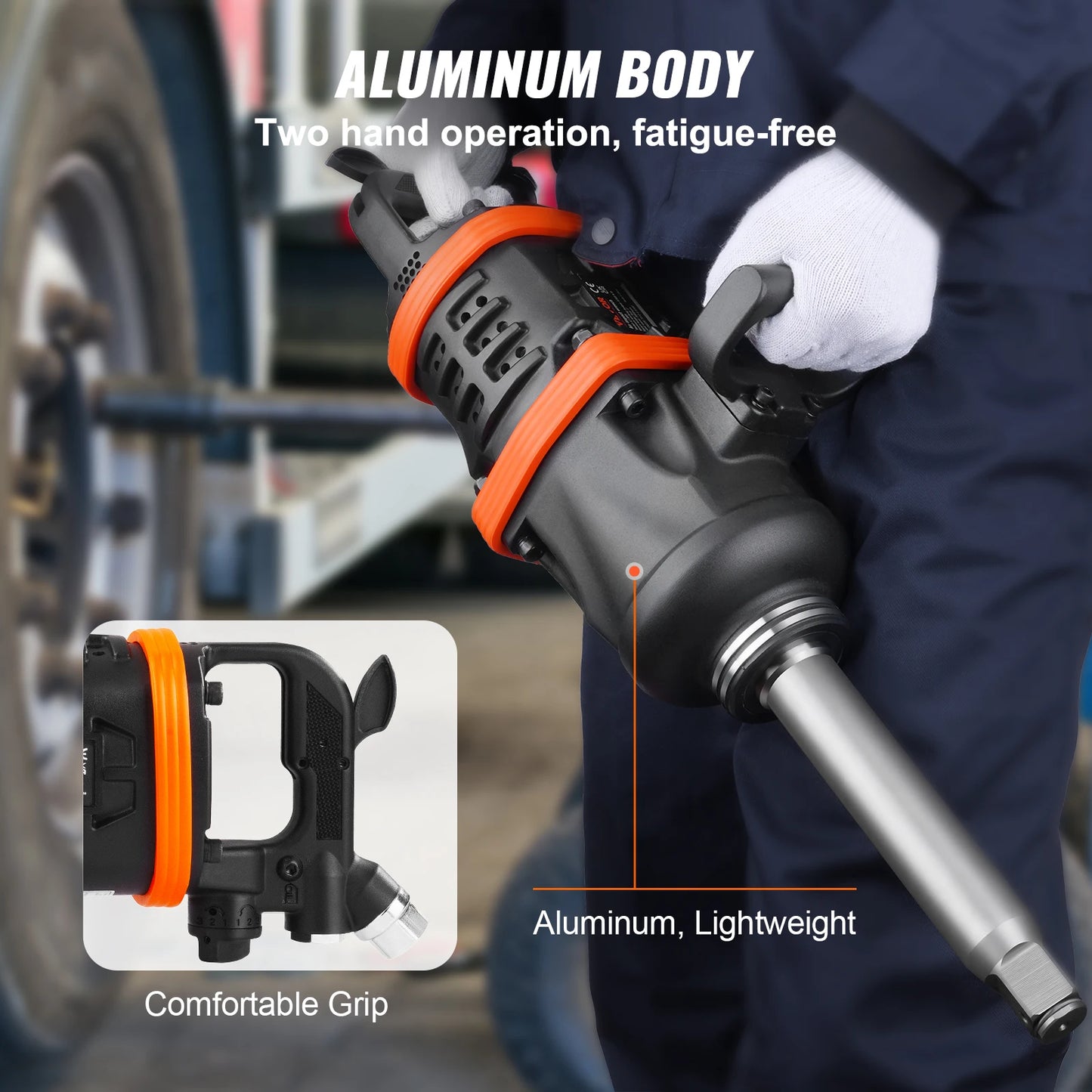 Air Impact Wrench 5175 Ft Lbs Reverse Torque Pneumatic