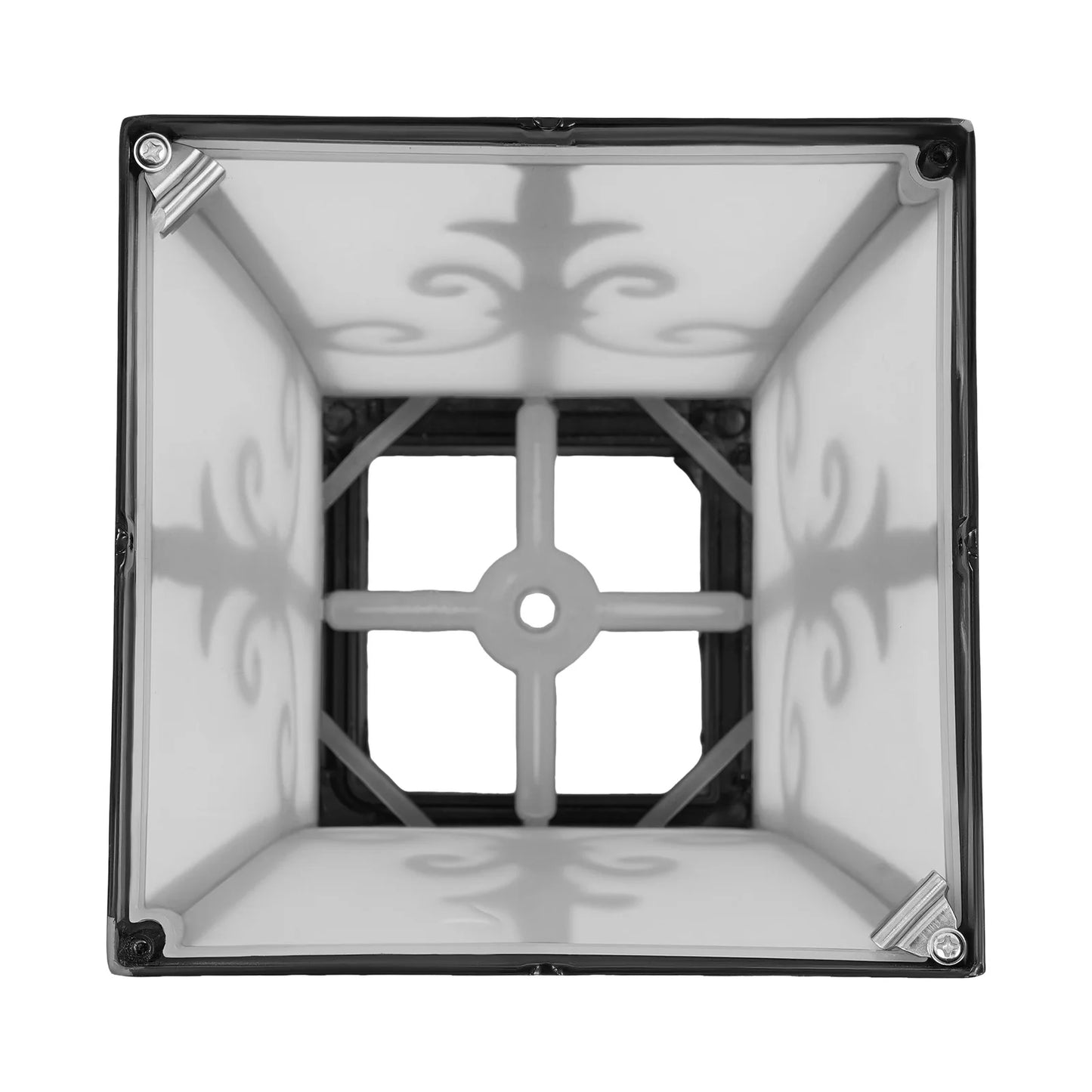 Bymaocar Outdoor Solar Post Light 85-265V Pillar Lamp Remote