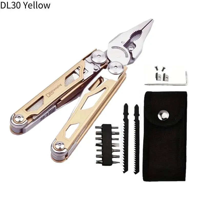 Daicamping DL1B Multitool Folding Knife Clip Pliers Saw Clamp EDC