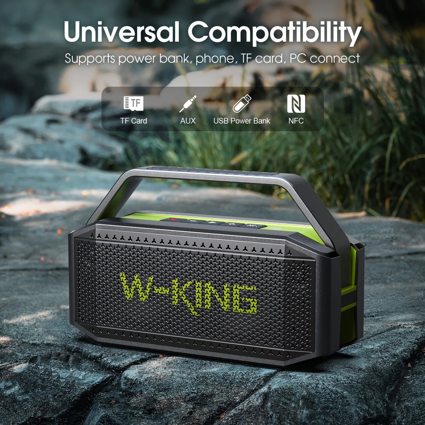 W-King D9-1 Portable Bluetooth Speaker 100W Peak