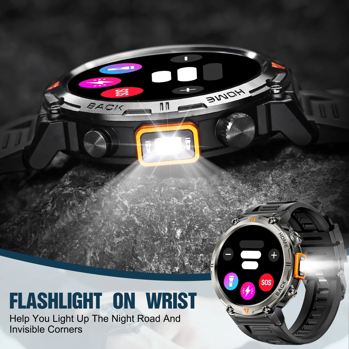 EIGIIS KE3 Bluetooth Calling Smartwatch For Men With Heart Rate