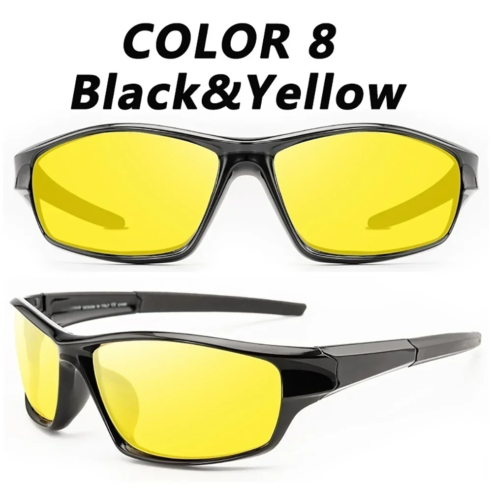 Polarized Sports Sunglasses For Men Lightweight Night Vision Cycling Driving
