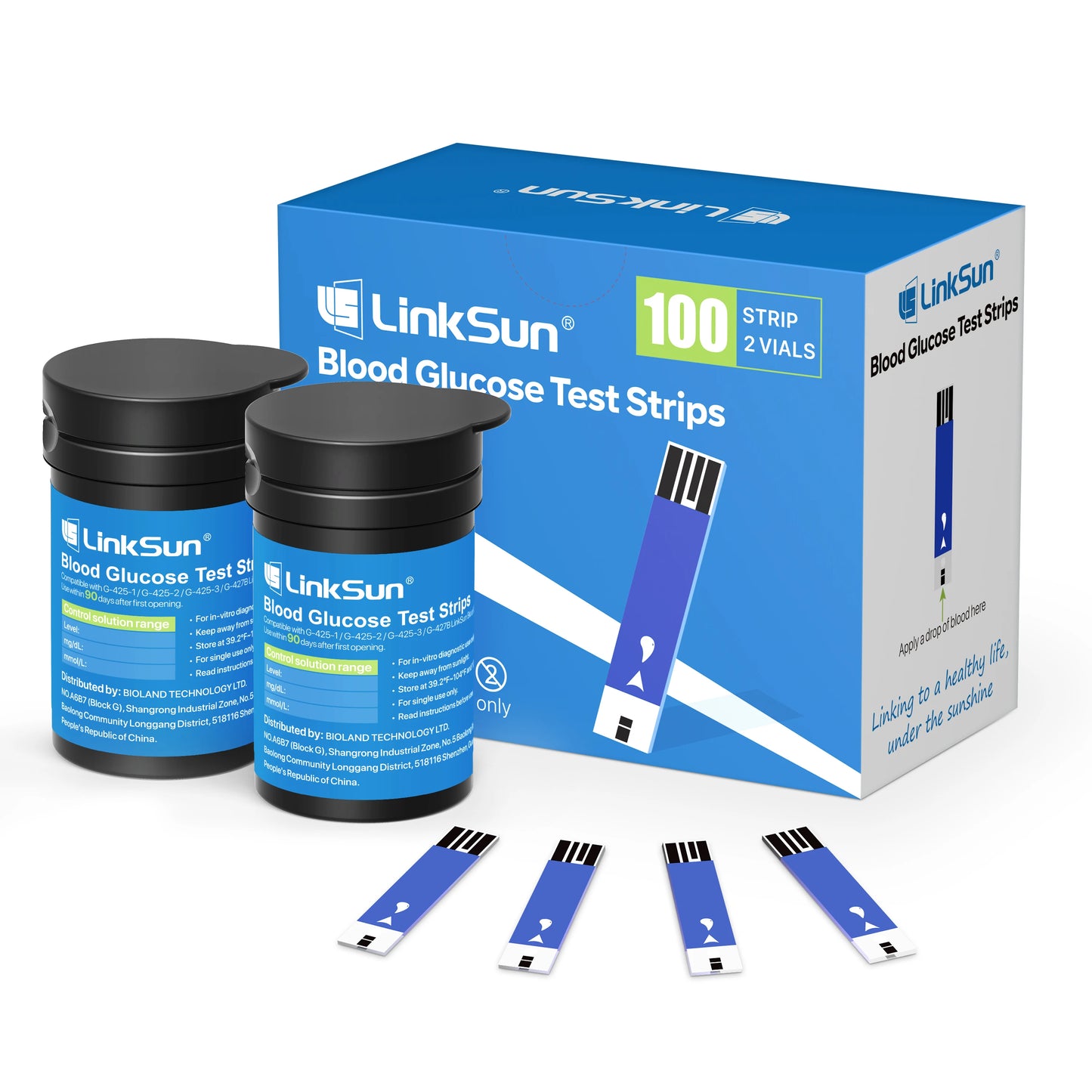 Linksun Blood Glucose Monitor G-425-1 Lancing Device Diabetes Kit