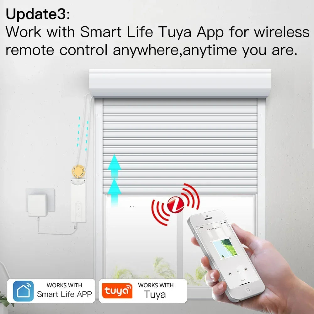 MOES ZigBee DIY Motorized Roller Blinds Hub Tuya Alexa Google