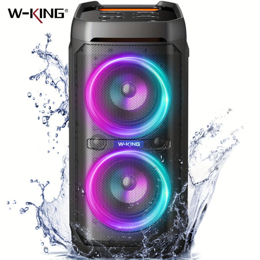 W-King 100W Bluetooth Speaker IPX6 Waterproof 115dB Deep Bass