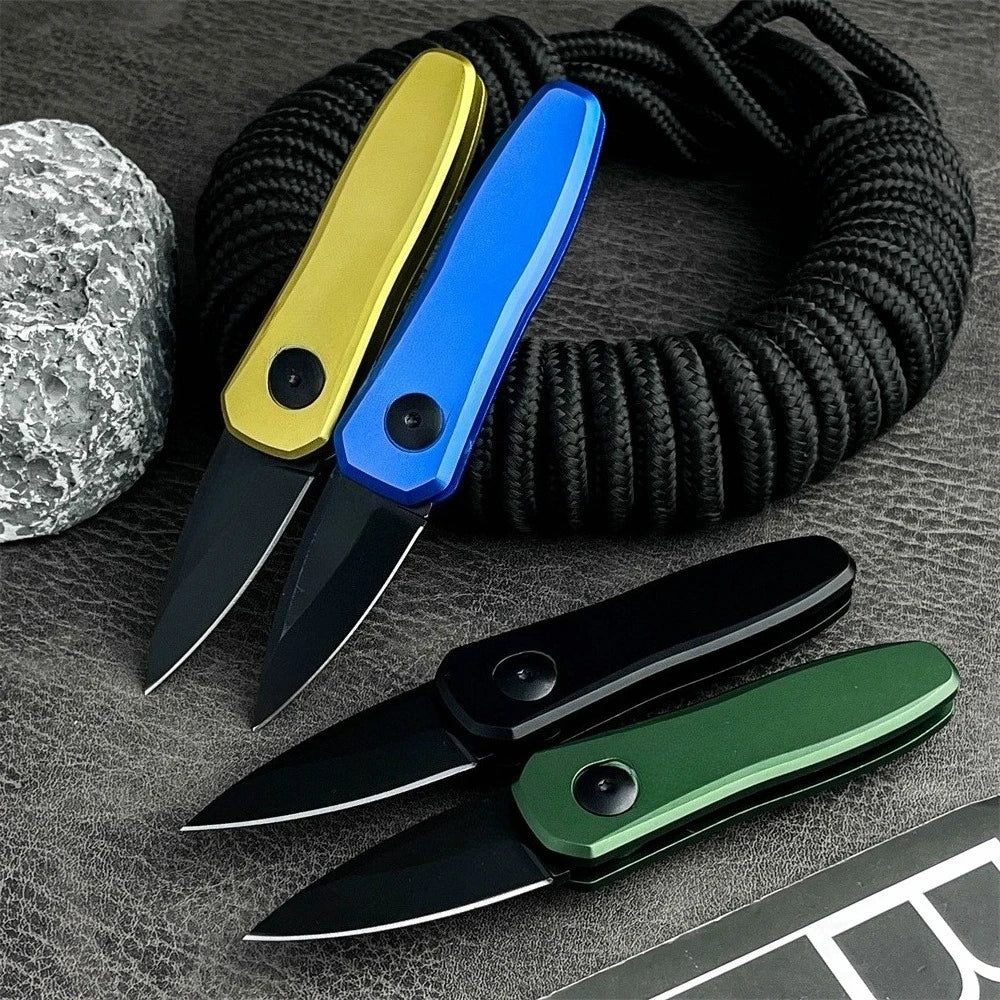 Mini 7500 Folding Knife 8Cr13MoV Blade Aluminum Handle EDC Outdoor