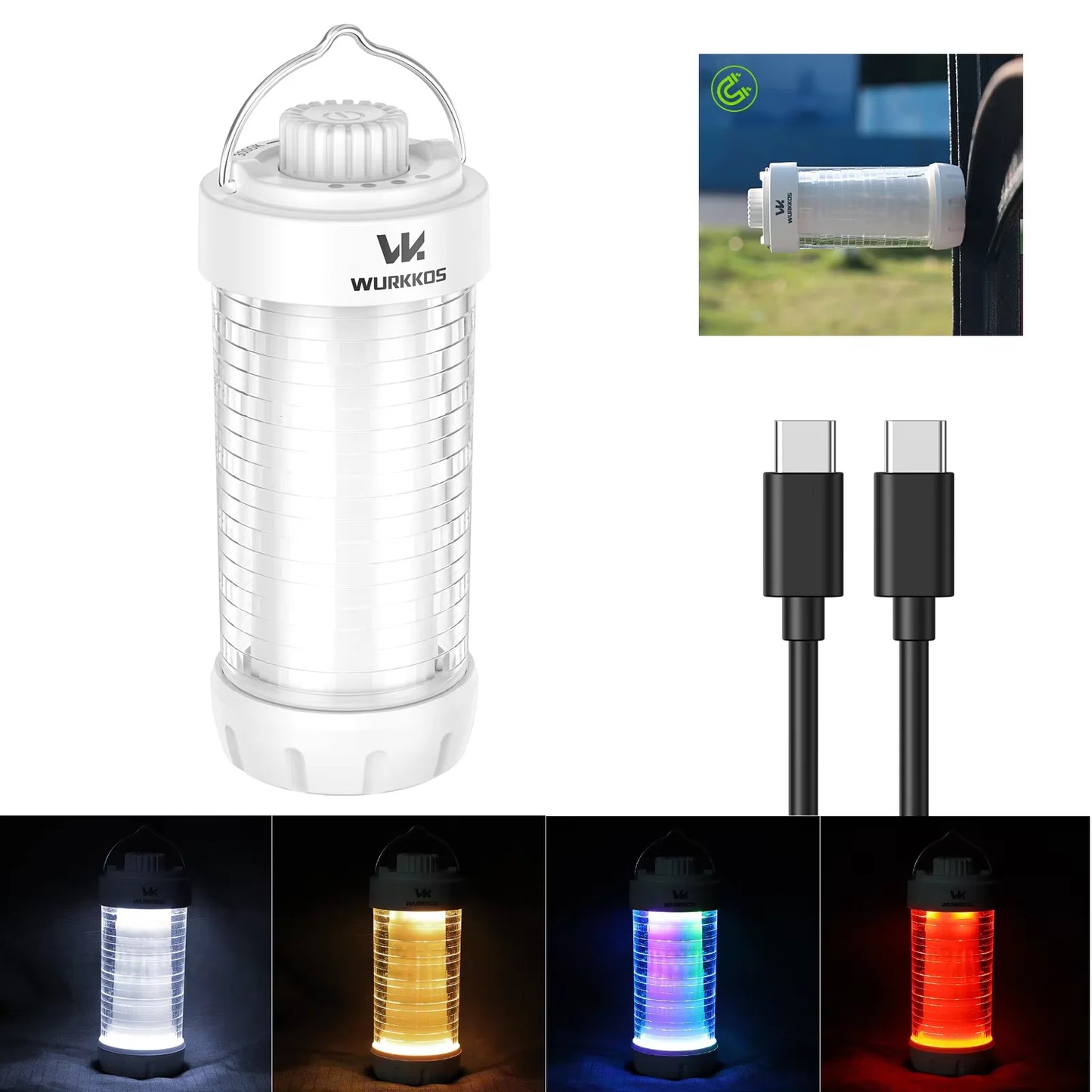Wurkkos CL01 Camping Lantern 550LM Rechargeable Led Light
