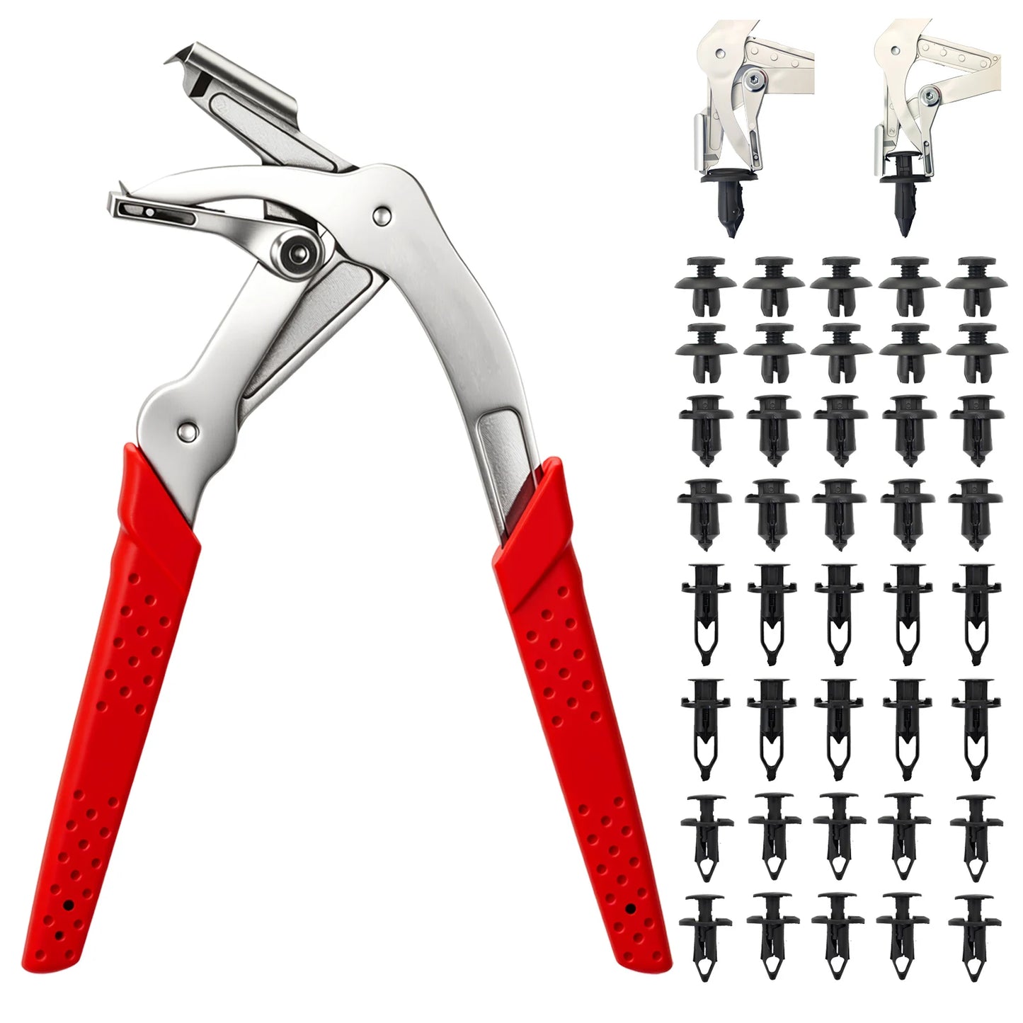 Car Clip Pliers With 40 Fasteners Kit For Automotive Repair