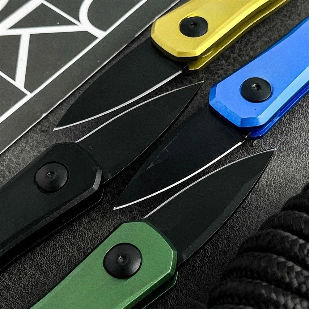 Mini 7500 Folding Knife 8Cr13MoV Blade Aluminum Handle EDC Outdoor