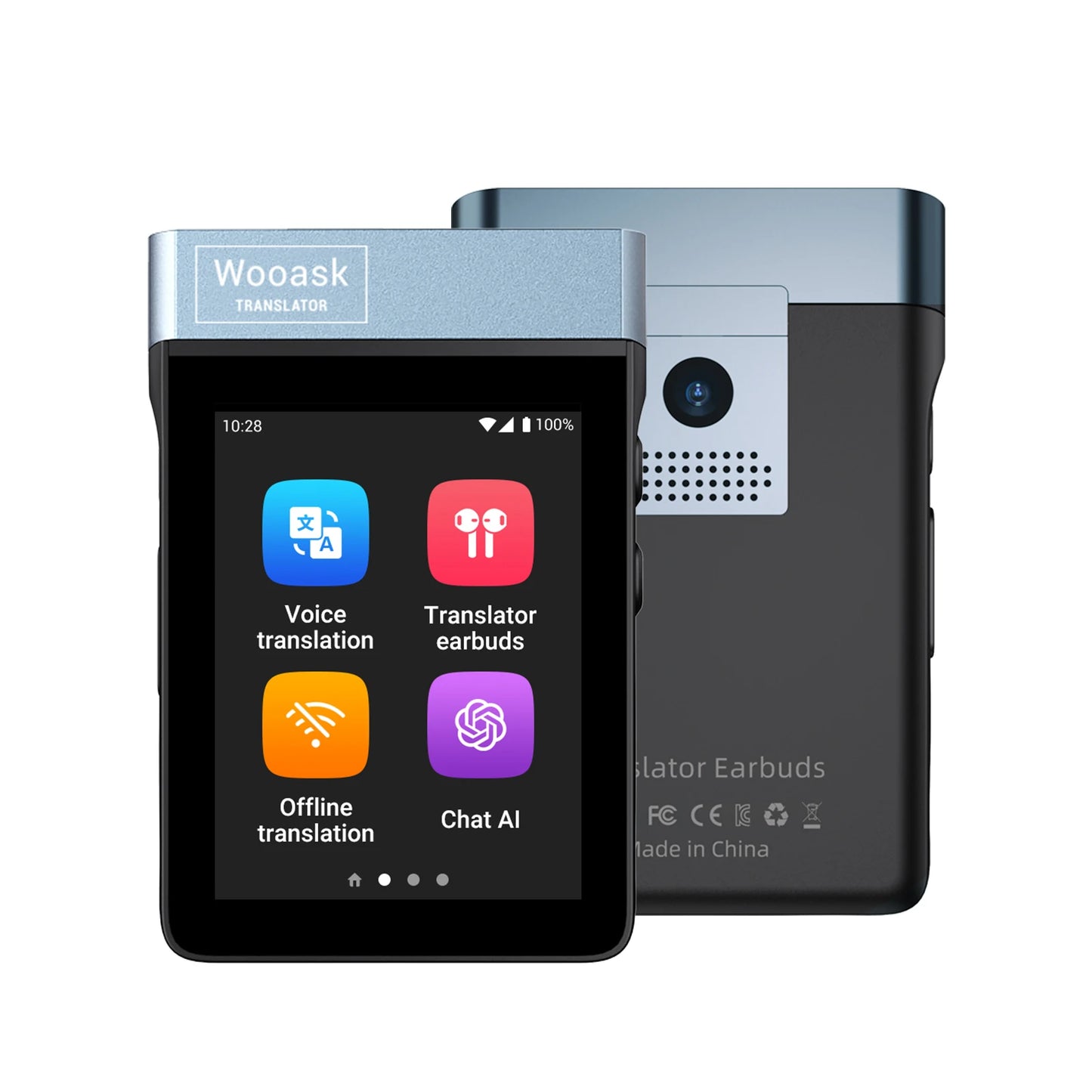 Wooask A9 AI Translator Earbuds 4G SIM Supported Real-Time Translation