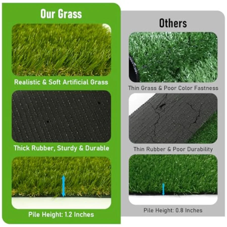 CooRug Artificial Grass Outdoor Realistic Turf Rug For Dogs