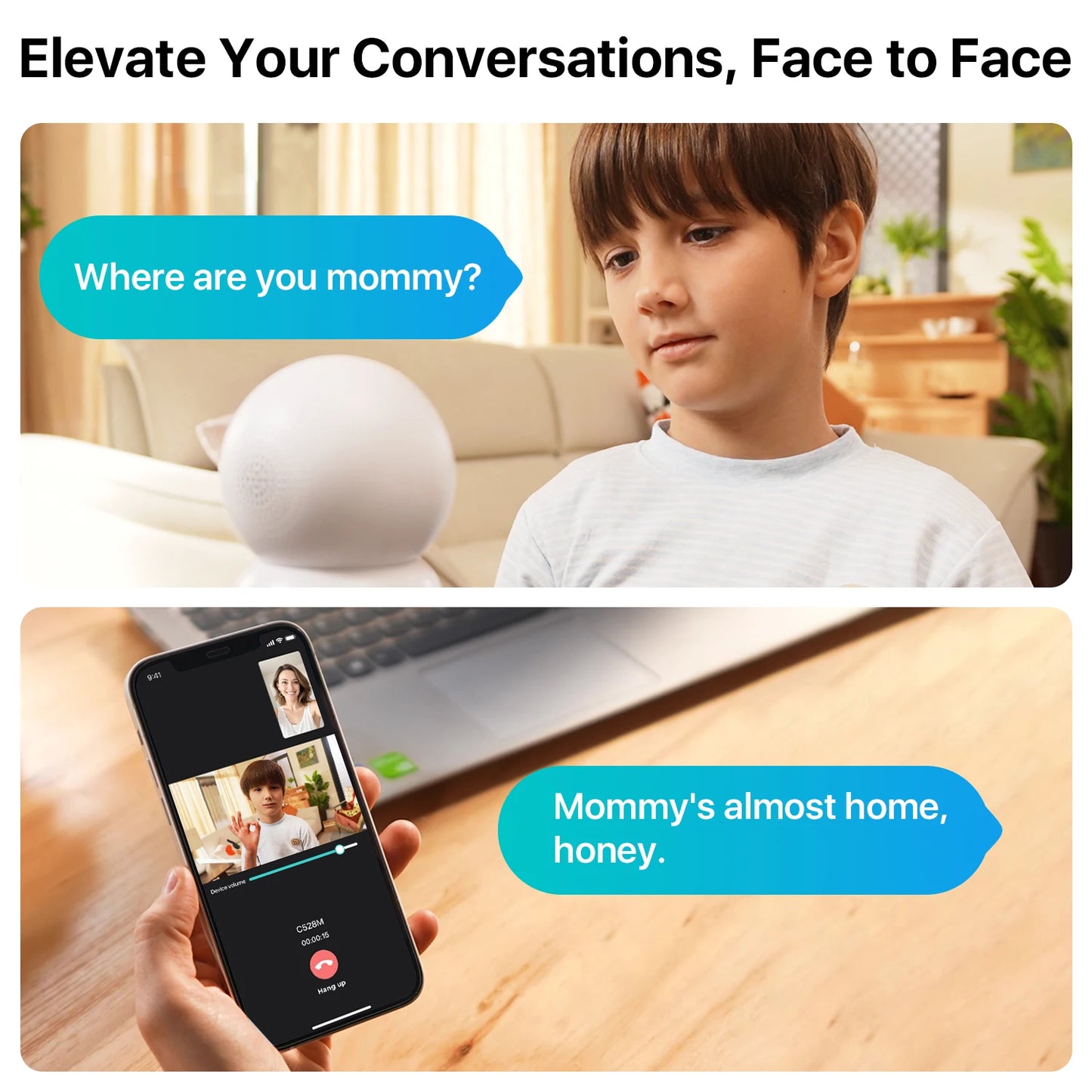 ZOSI 360 PTZ Smart Home Security Camera Auto Tracking