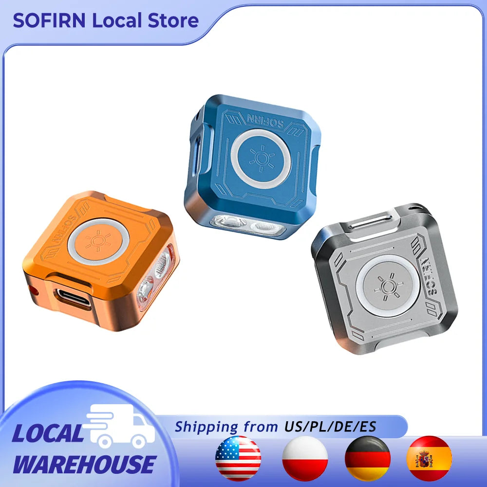 Sofirn Mini EDC SE1 300LM Pocket Flashlight RGB UV Ring