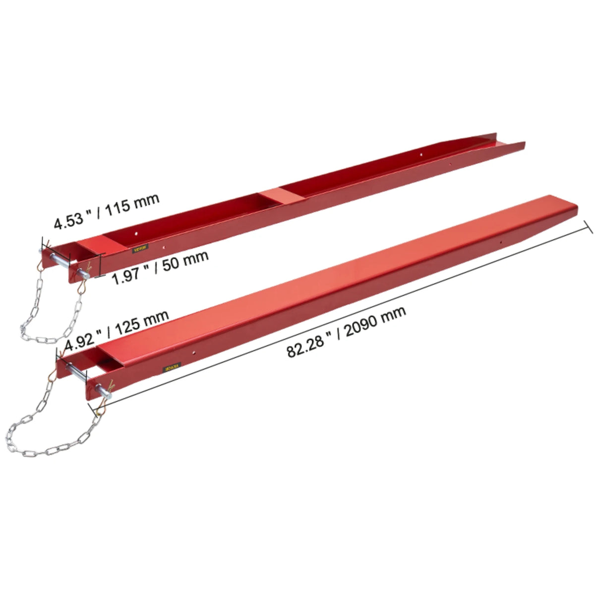 SucceBuy Carbon Steel Pallet Fork Extensions For Forklift Attachments