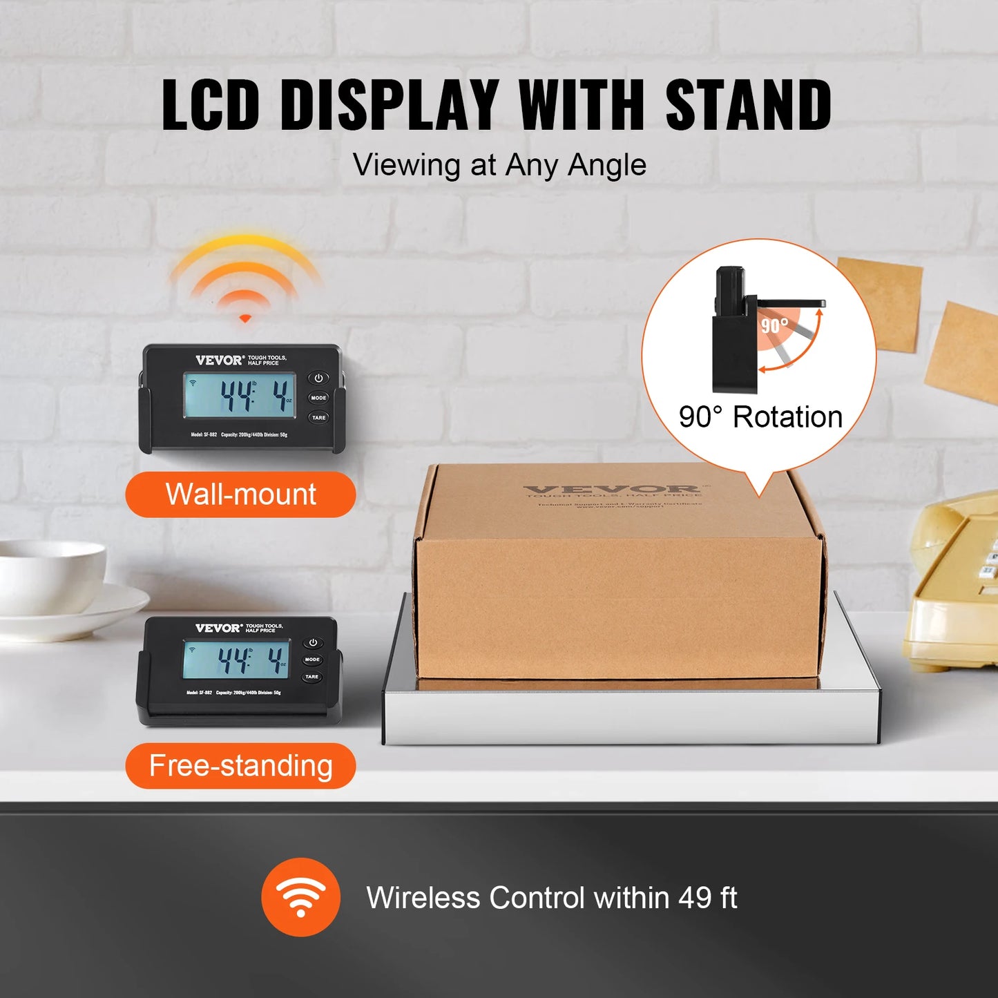 SucceBuy Digital Shipping Scale With HD LCD Display Timer