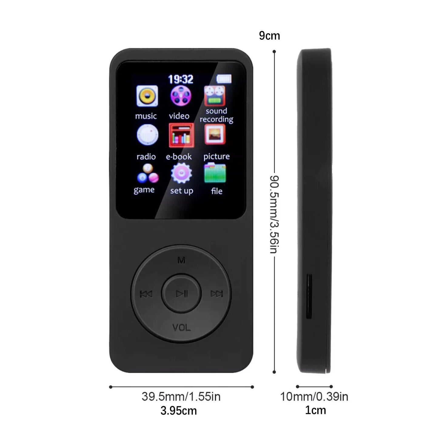 Mini Portable MP3 Player With Bluetooth 5.0 And FM Radio