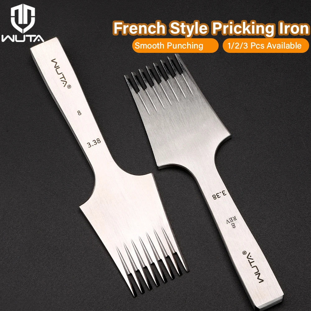 WUTA Leather Chisel French Style Pricking Iron Die Steel Tool