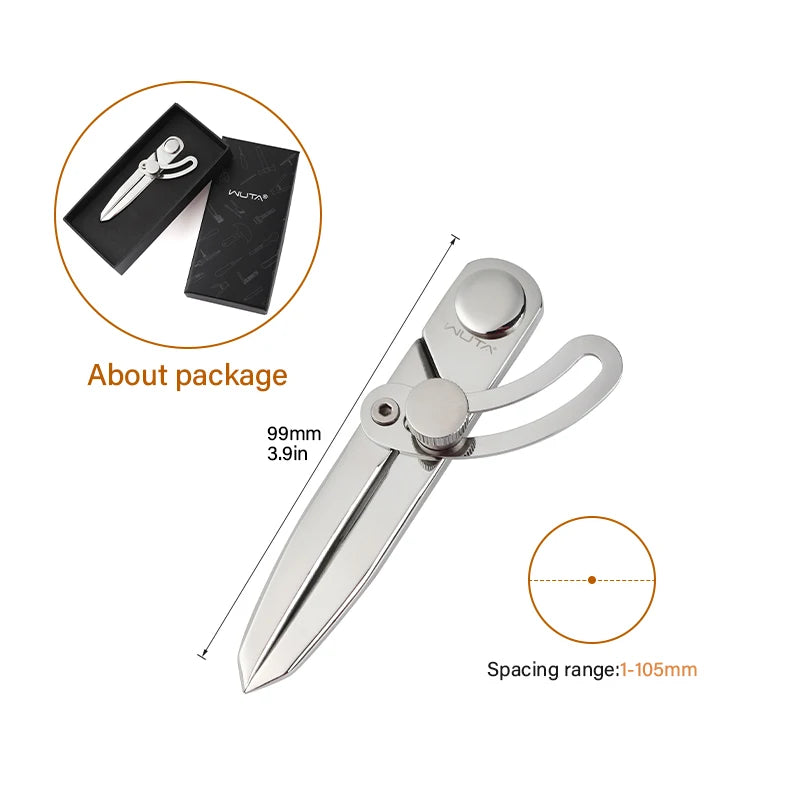 Wuta 304 Stainless Steel Wing Divider Adjustable Leather Tools Set