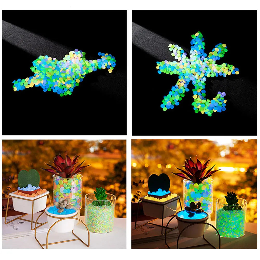 APWIKOGER Glow In The Dark Garden Pebbles For Yard Pathways