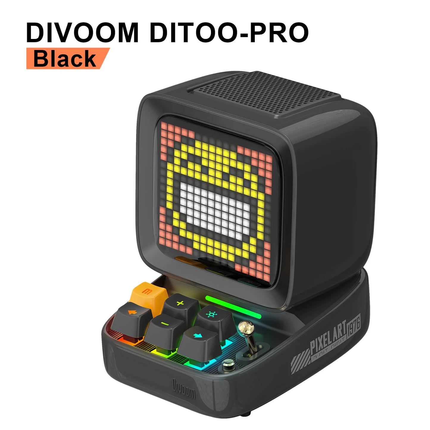 Divoom Ditoo-Pro Speaker Mini Retro Pixel Art Bluetooth Portable Alarm Clock DIY LED Display Board Cute Gift Vintage 블루 투 스 화자