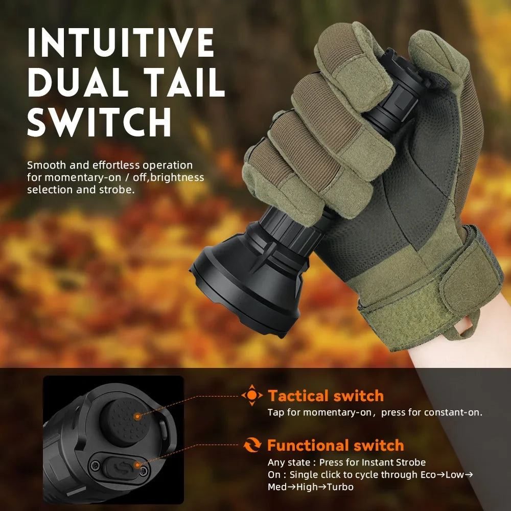 Sofirn SF26 Rechargeable Tactical Flashlight With SFT40 LED