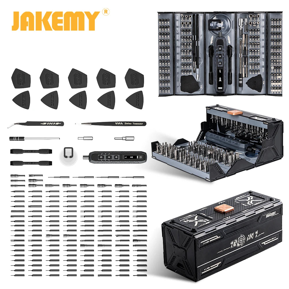 JAKEMY Cordless Electric Precision Screwdriver Set With Magnetic Bits
