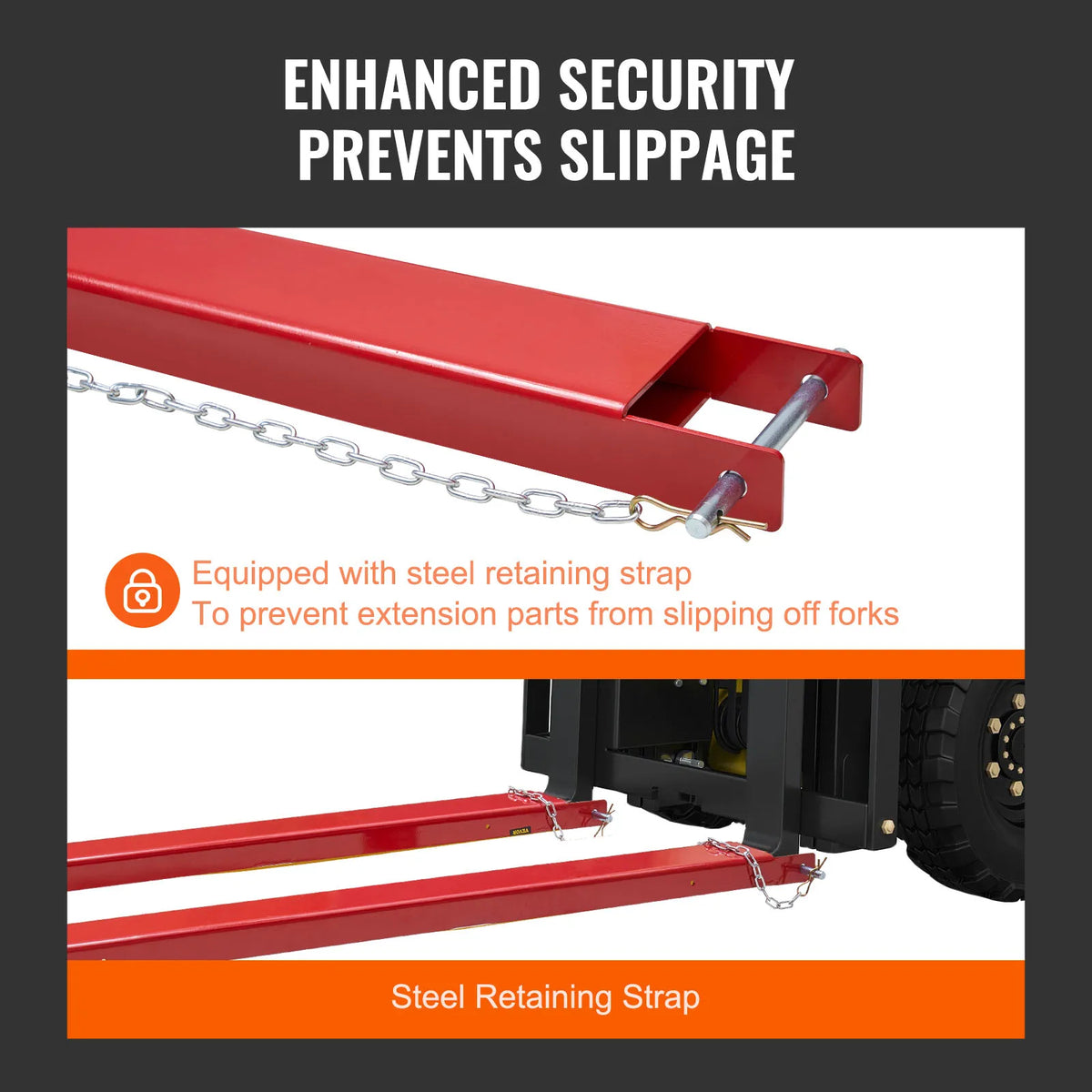SucceBuy Carbon Steel Pallet Fork Extensions For Forklift Attachments
