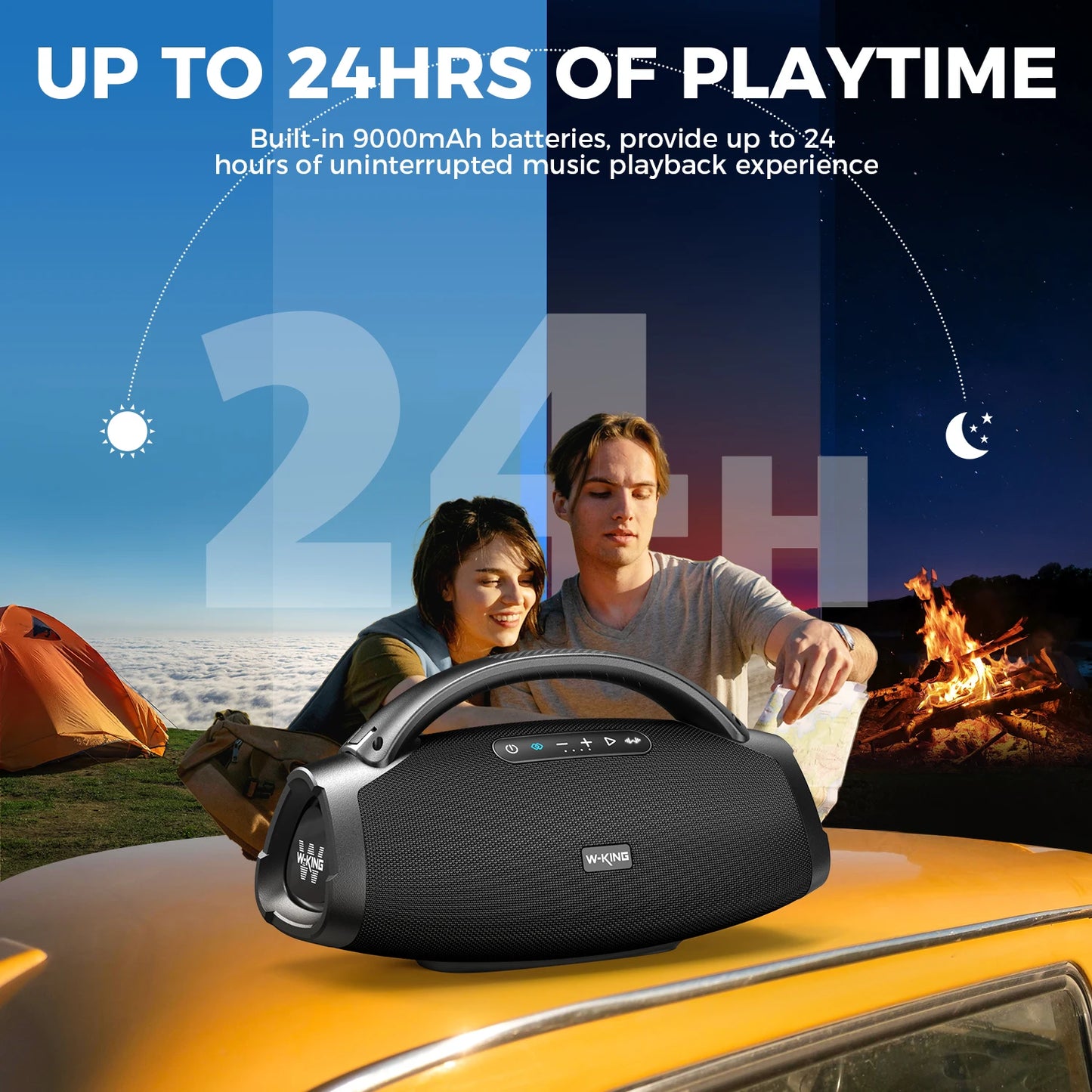 W-King X20 200W RMS Portable Bluetooth Speaker Outdoor