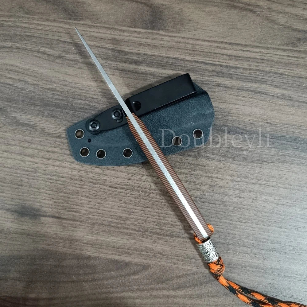 DIY Supplies Outdoor Straight Knife With K Sheath Camping EDC