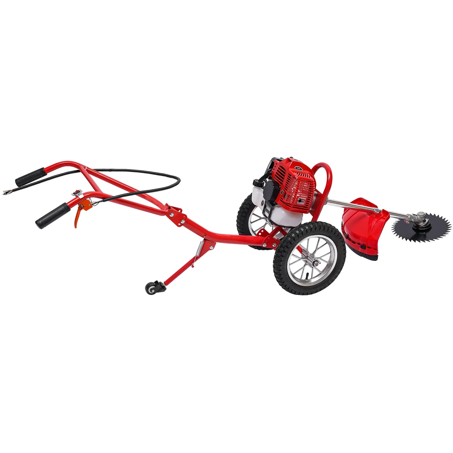 Bymaocar Two-Stroke Gasoline Lawn Mower Hand Push For Yard Maintenance