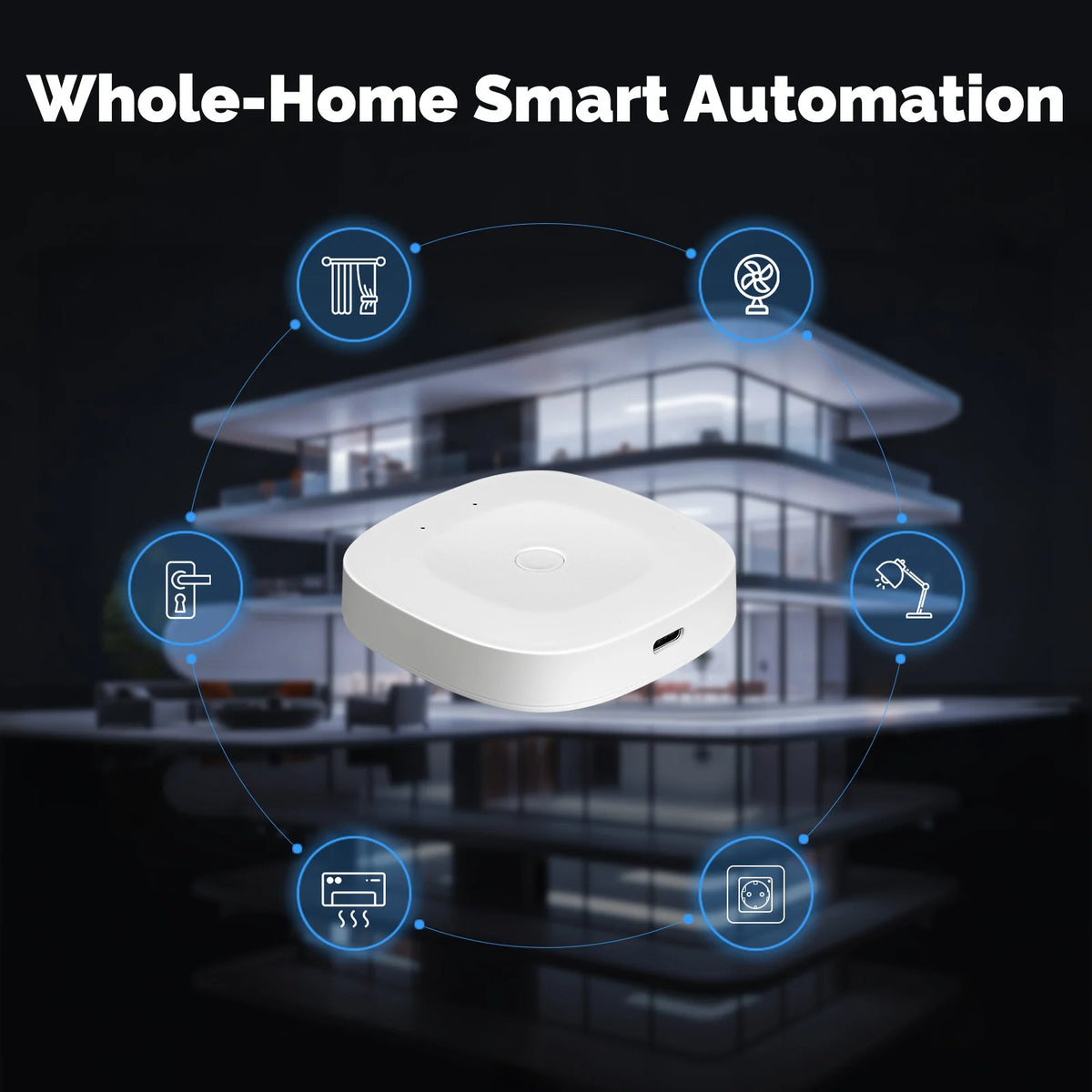 MOES Smart Home Hub Bluetooth ZigBee Tuya Gateway Alexa Compatible