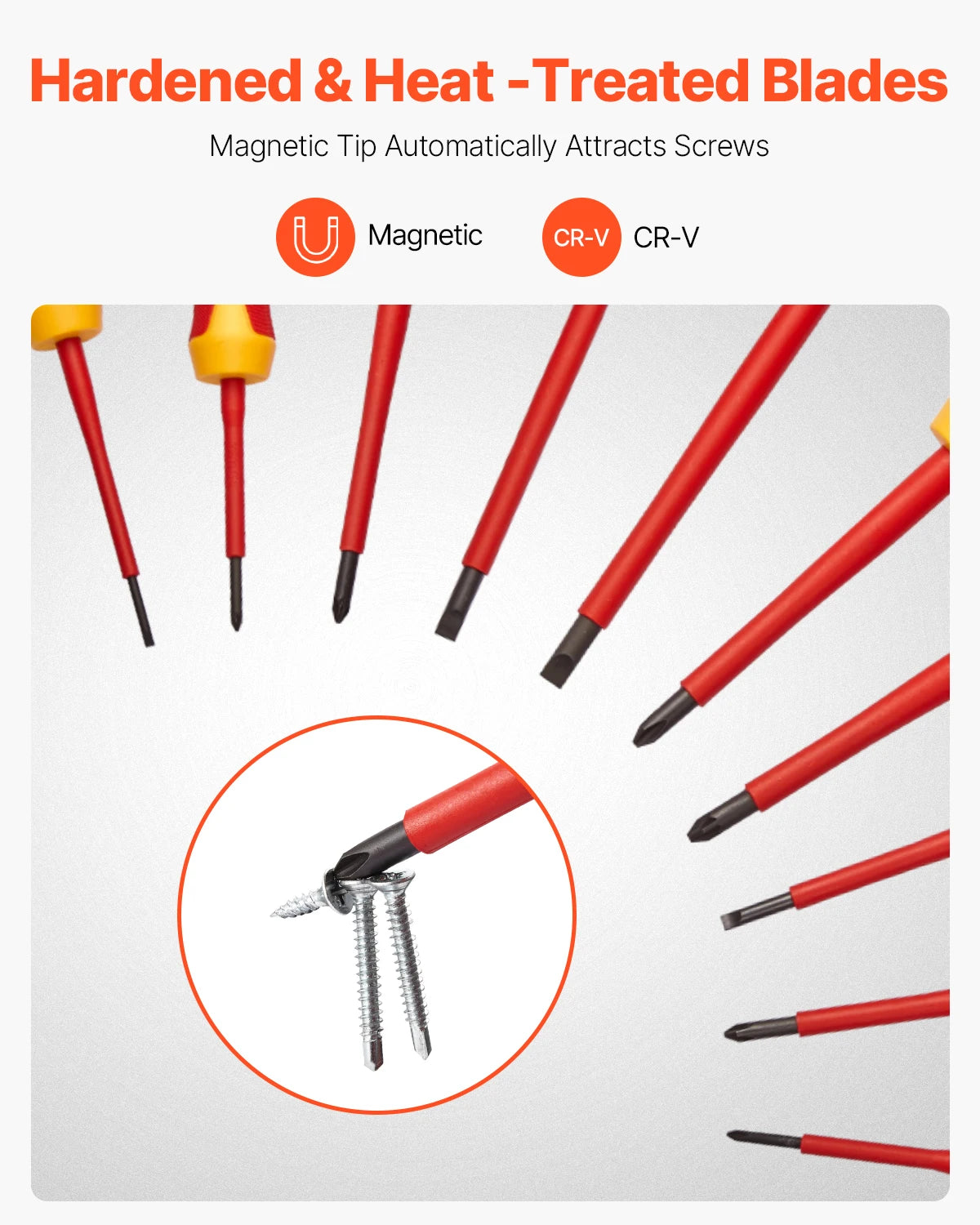 SucceBuy Insulated Screwdriver Set Professional Electrician Tools