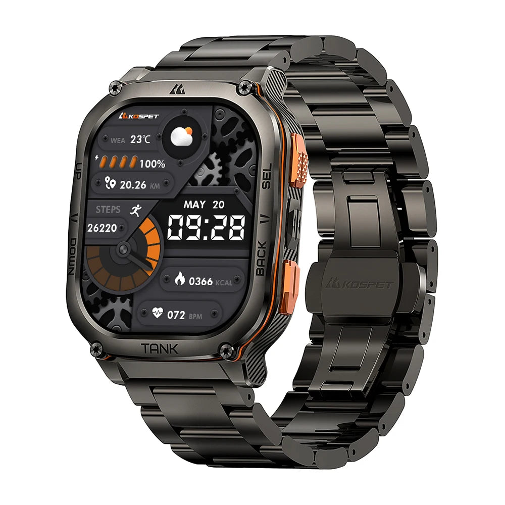 KOSPET Tank M3 Ultra GPS Smartwatch 5ATM Waterproof AMOLED AOD