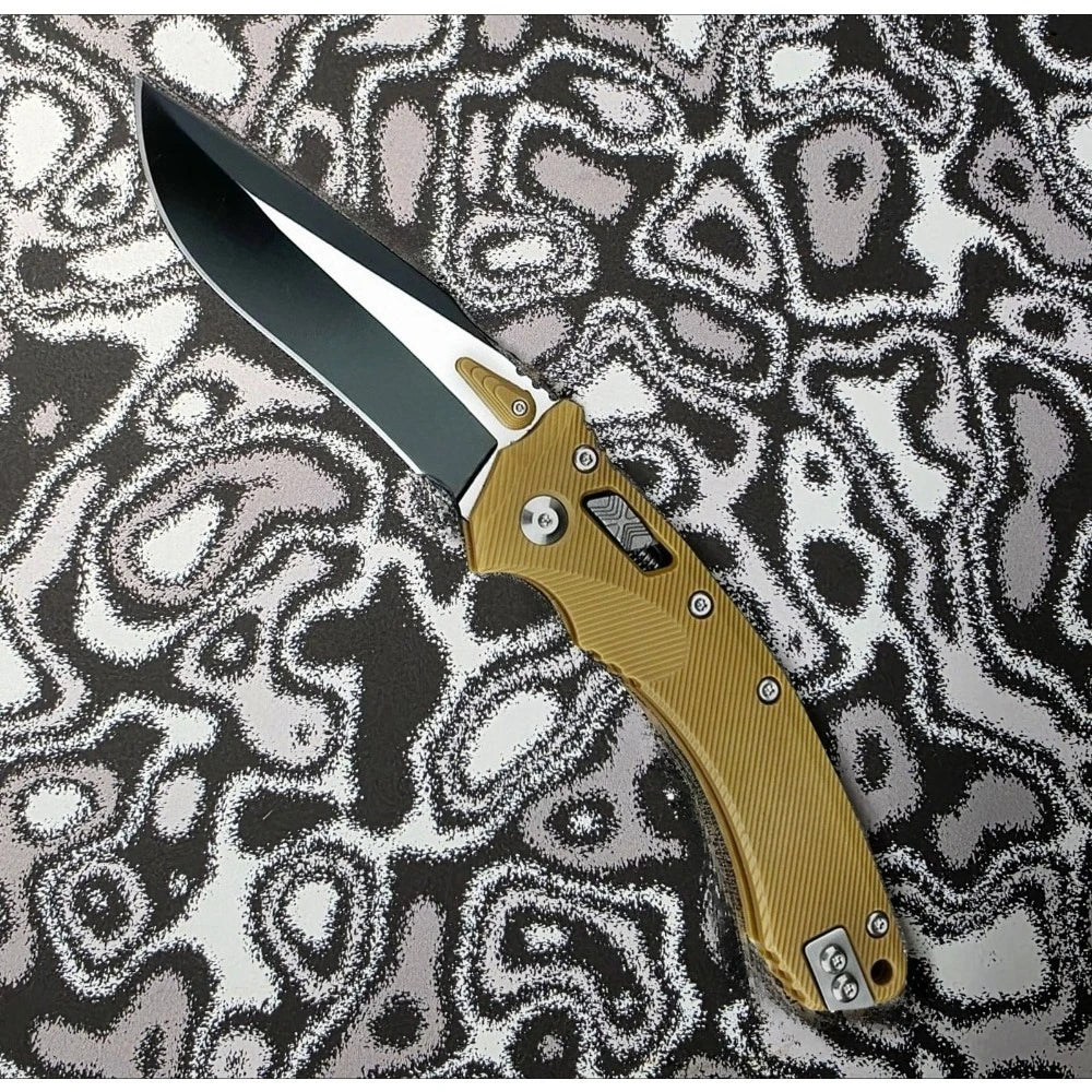 DIY Supplies Folding Knife With 8Cr13Mov Blade And Nylon Handle