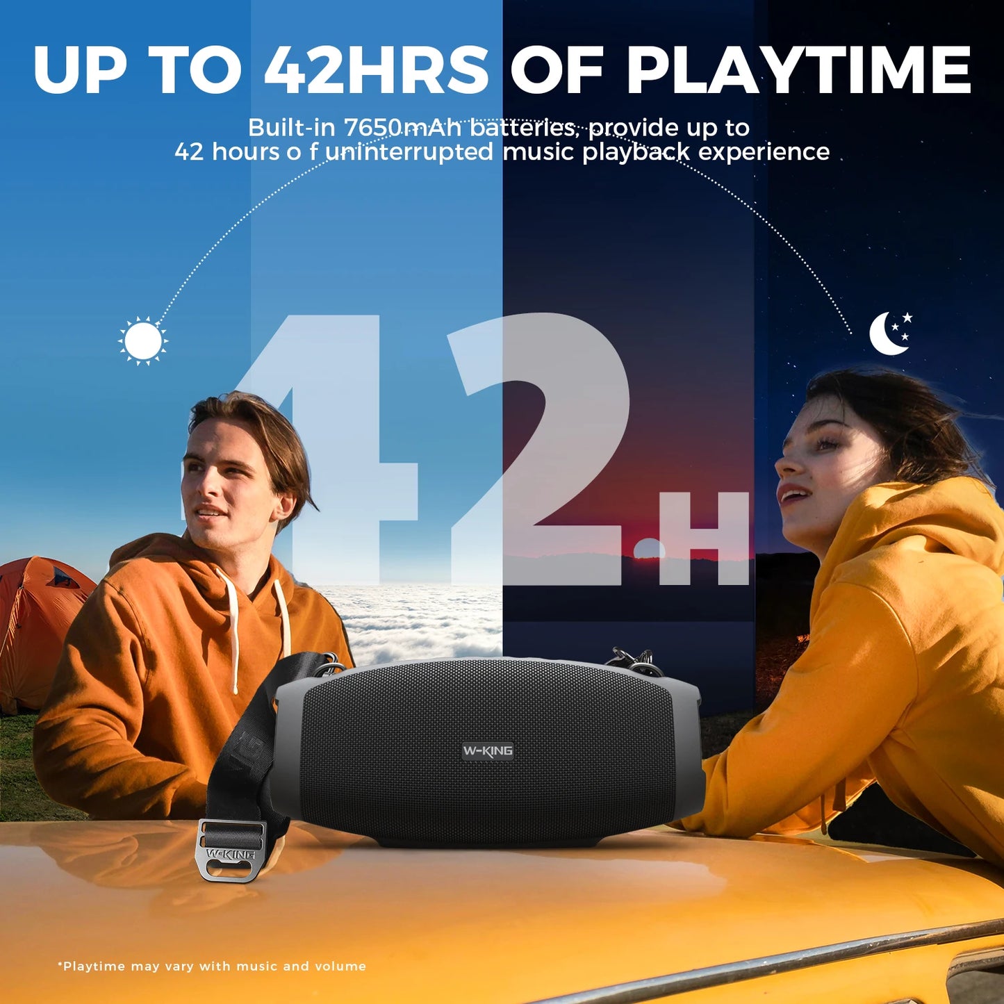 W King X10 Portable Bluetooth Speaker 70W Waterproof Outdoor Boombox