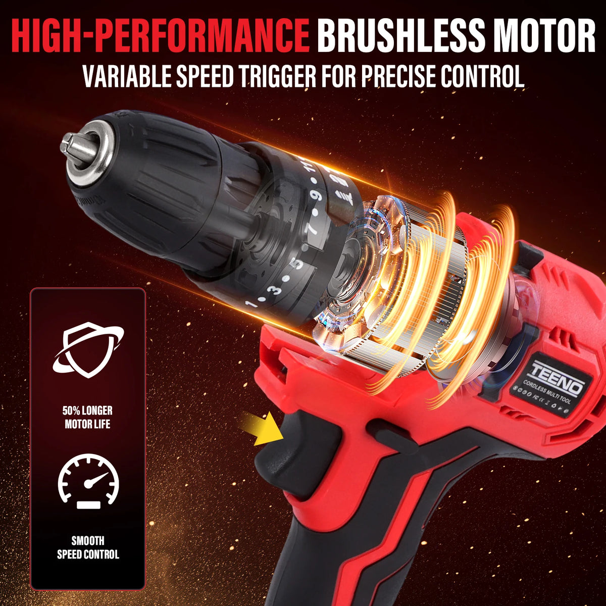 20V Brushless 9 In 1 Cordless Power Tool Combo Kit