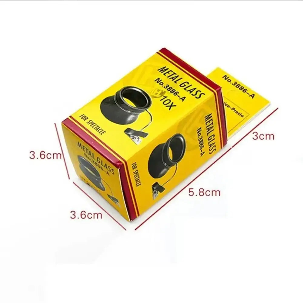 1Pcs New 5X 10X 20X Eyeglass Magnifier Clip-On Eye Loupe Loupe Magnifying Lens Portable Eyepiece Process Operation